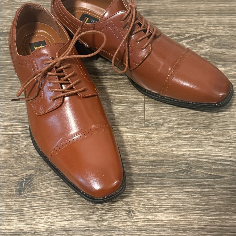 Men's Brown Leather Dress Shoes
